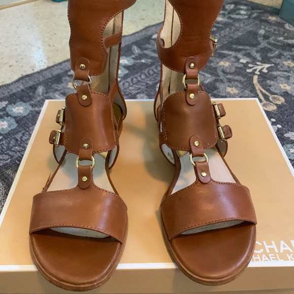 Michael Kors Artemis Leather Sandal - Picture 1 of 5